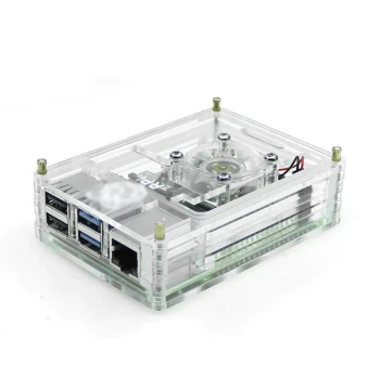 Raspberry Pi 4B Nine-Layer Transparent Acrylic Heat Dissipation Case Motherboard Protective Box