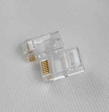 For Tenda RJ45 Connector Cat5e 8-Core Network Cable Connector Unshielded Pure Copper Network Connection Head