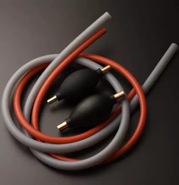 Bakelite Tea Tray Drain Pipe with Copper Water Absorption Ball 10mm, 12mm Large Diameter Silicone Bakelite Water Connection Pipe for Tea Ceremony Accessories