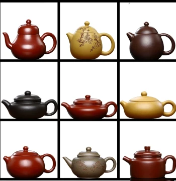 Chinese Style Tea Room Curio Shelf Tea Cabinet Teapot Decorative Ornament Yixing Zisha Teapot Handmade Kung Fu Tea Set Brewing Teapot