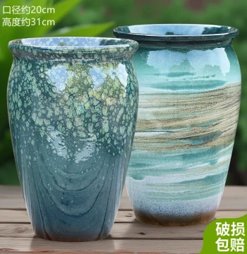 Extra Large Diameter Succulent Green Plant Coarse Pottery Pot Home Bougainvillea Planter Ceramic Clearance Sale Special Offer Orchid Exclusive