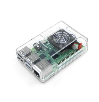 Raspberry Pi 4th Gen Raspberry Pi 4B Transparent Plastic Case ABS Motherboard Fixed Box Protective Shell