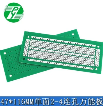 47*116MM (2-4) Connected Hole Prototype Board, 1.6MM Thick Universal Board, Perfboard, 2.54 Pitch Circuit Board