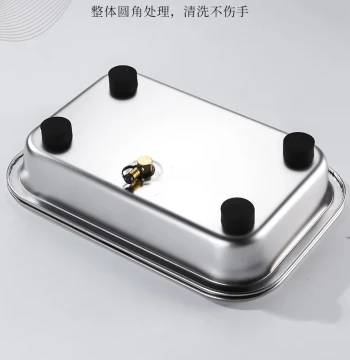 Double-Layer Drainage Tea Table with Light Luxury Style, Small Water Draining and Storing Kung Fu Tea Set, Dry Brewing Station with Water Catcher Tray