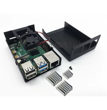 Raspberry Pi 4B Metal Case Aluminum Alloy Housing with Heat Dissipation