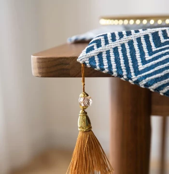 Light Luxury Style Table Runner Japanese Cotton Linen Coffee Table Dining Table Decor American Country Blue Tea Mat Long Strip Tablecloth TV