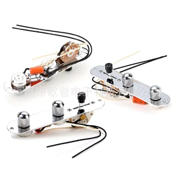 Guitar Instrument Accessories: TL Control Plate with Copper-Core Potentiometer, Fan Switch, and Raised Knob (250K)