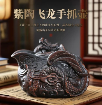 Purple Clay Teapot Dedicated for Brewing Single Handle Pot Home Retro Handmade Teapot Tea-Water Separation High-End Tea Set