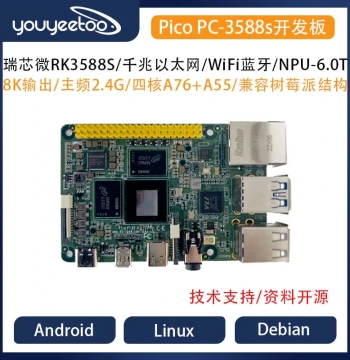 Rockchip RK3588S Development Board Octa-Core 8K/AI Motherboard Pico PC 3588s Compatible with Raspberry Pi 4B