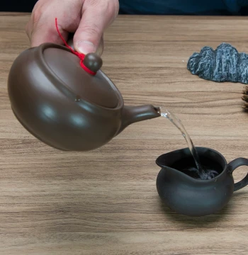 Handcrafted Premium Zisha Teapot 450ML Large Teapot for Home Brewing, Side-Handle Pot Single Pot, Meizhou Kung Fu Tea Set