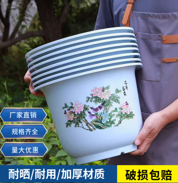 Thickened Plastic Flower Pot for Living Room and Balcony, Durable Nordic Style Personalized Imitation Ceramic Pot for Pothos and Green Plants, Free Shipping
