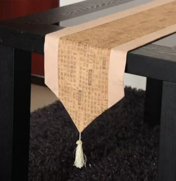 Chinese Style Table Runner: Classical Guqin Cover Cloth, Living Room Dining Table Mat, Tea Table Decor, and Traditional Tea Ceremony Cloth