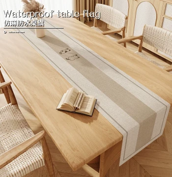 Raw Wood Style Table Runner Dining Table Coffee Table TV Cabinet Chest Shoe Side Cabinet Cover Cloth Zen Tea Mat Decorative Cloth Long Strip
