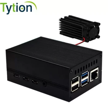 Raspberry Pi 4 Metal Case raspberry pi 4B Motherboard Aluminum Alloy Box Built-in Heat Sink Fan
