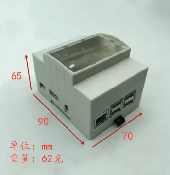 Injection Molded Raspberry Pi Case raspberrypi4b Motherboard Shell 2B 3B Protective Case 3B+ Rail Mount Enclosure