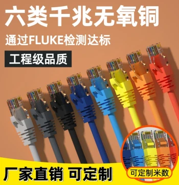 Finished Home Ethernet Cable Cat5e Cat6 Cat7 High-Speed Shielded Router Monitoring Connection Network Patch Cord
