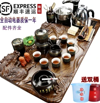 Cihengtang Tea Set Home Living Room Complete Automatic Water Filling Integrated Kung Fu Tea Station Kettle Tea Tray