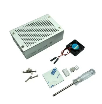 Raspberry Pi 4 Case Aluminum Alloy with Fan