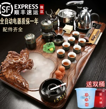 Complete Tea Set for Home Living Room Automatic Kettle Integrated Kung Fu Tea Brewing Station 2025 New Tea Tray