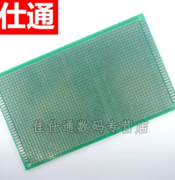 Single-Sided Tin-Sprayed Board, 2.54MM Pitch, 9*15CM, Soldering Prototype Board, Full Fiberglass with Green Solder Mask