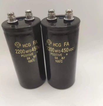 Universal HCG FA High-Voltage Capacitor 2200UF 450VDC High-Power Motor Run Capacitor 50*105
