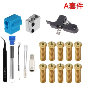 3D Printer Sidewinder X1/Genius Nozzle Silicone Sleeve Thermistor Heating Tube Throat Tube Kit