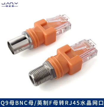 RJ45 Male to Imperial Thread TV F Female Network Connector to BNC Coaxial Cable Tester Finder