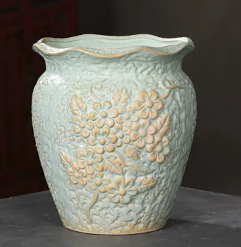 Clearance Sale Large Ceramic Succulent Pots – Vintage Coarse Clay Breathable Planters for Strawberries and Mature Succulents with Wide Openings