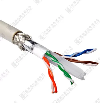 Shengpai Factory Indoor Communication Equipment Hundred/Gigabit Network Server Anti-Interference Single-Shielded Cat6 Twisted Pair Ethernet Cable