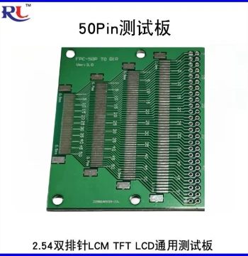 FPC 50Pin Tinned Adapter Board 0.5-1.2MM Pitch to 2.54 Multi-function Experiment Board Test Board