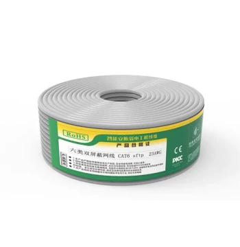 Manufacturer Stock Cable 4*2*0.57 Specification, 8-Core Twisted Pair, Double Shielded Anti-Interference Network Cable