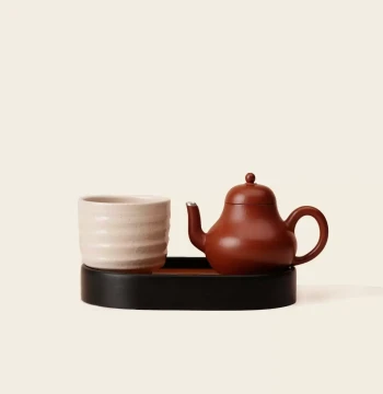 Yitiao [Single Serve] Zisha Kung Fu Tea Set Raw Ore White Yixing Clay Handmade Zisha Teapot Complete Set