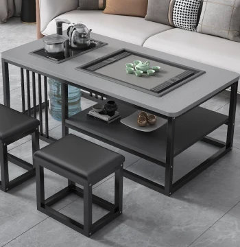 Living Room Coffee Table with Integrated Kettle for Small Homes 2025 New Complete Kung Fu Tea Station