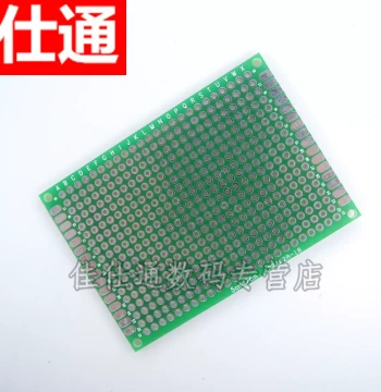 Single-Sided Tin-Sprayed Board 2.54MM Pitch 5*7CM Soldering Board Experimental Board Full Fiberglass Green Oil Board