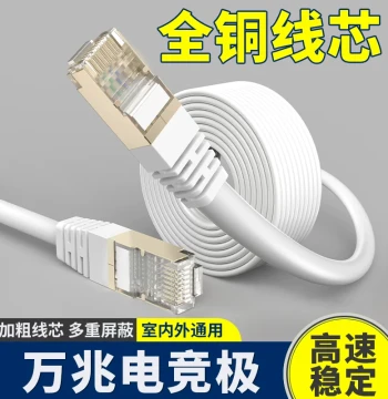 Gigabit Cat6 Outdoor High-Speed Ethernet Cable for Home, Computer, Broadband, and Router - 10m/20m/30m