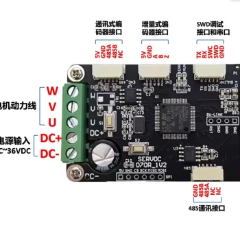 Servo Motor Driver Board BLDC PMSM Three-Phase Motor STM32G070 Development Board FOC Control