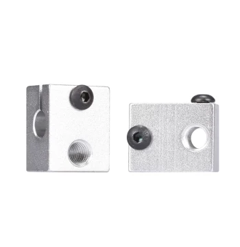 3D Printer Parts MK8 Volcano V5 V6 Heating Aluminum Block Print Head Heater Block Silicone Sock