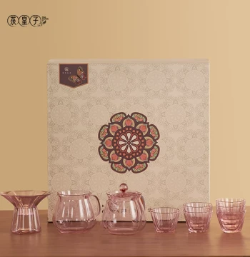 Chahuangzi Glass Tea Set Kung Fu Teapot Cup Strainer Integrated Home Complete Tea Set High-End Gift Box
