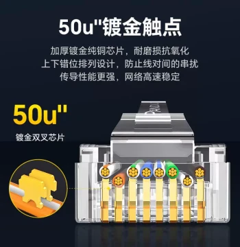 Fanda Cat6a Cat7 Patch Cable 10Gbps Dual-Shielded Finished Ethernet Cable 10m E-Sports High-Speed 1m