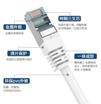 White Extra-Long Cat6 Gigabit High-Speed Ethernet Cable for Home - Computer Broadband Network Cable for Long Distances (20/30/50/100m)