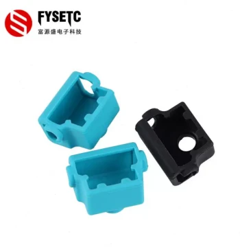 3D Printer Extruder Accessories, Mosquito Heater Block Silicone Sleeve, Heat Resistant up to 280°C, Black or Blue Random
