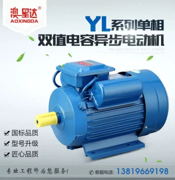 Manufacturer Direct Dual-Value Capacitor Motor 3000W, 2-Pole/4-Pole, Running Asynchronous Pure Copper New Material Electric Motor