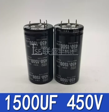 Brand New Original Imported Nippon Chemi-Con 1500UF 450V Four-Pin (4-Pin) Inverter High-Voltage Electrolytic Capacitor
