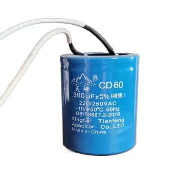 Kunming Motor Special Capacitor Start Capacitor Run Capacitor 300uf 50uf Capacitor 60*75