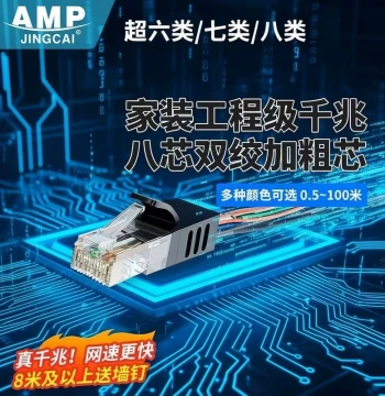 Home Gigabit Cat6a/Cat5 High-Speed Ethernet Cable, Broadband Network Coupler, Cat5e Oxygen-Free Copper Connection Wire