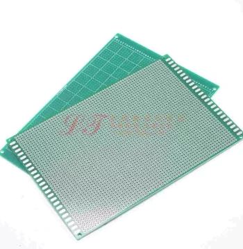 Litao | 12*18cm 2.54mm Pitch Single-Sided Green Solder Mask Experimental Board Tin-Sprayed Board Perfboard