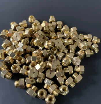 M5 Coarse Thread Hidden Gas Stove Nozzle, Brass Burner Jet for Converting Artificial Coal Gas to Natural Gas or LPG