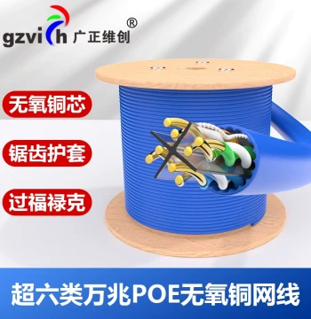 Super Cat6 Gigabit Network Cable cat6a Surveillance POE Oxygen-Free Copper Indoor Home Decoration 6-Class 8-Core High-Speed 10Gbps