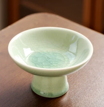 Moss Ball Flower Pot Ceramic Bergamot Tray Chinese Style Mini Bamboo Perfume Dendrobium Echeveria Kenzan Ikebana Hydroponic Basin