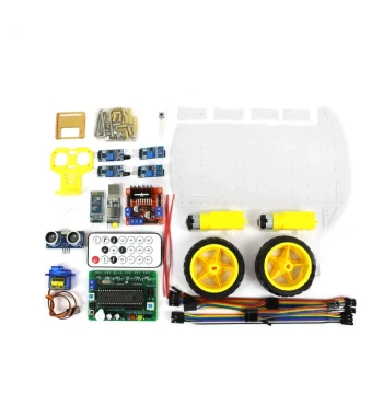 Smart Car STC89C52RC Microcontroller C51 Kit Line Tracking Wall Avoidance Robot Development Board Module Assembly